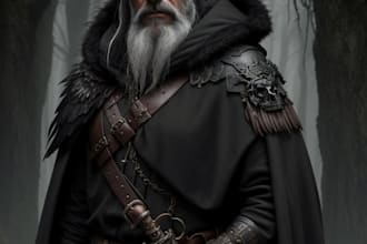 create unique ai generated dark and atmospheric artwork