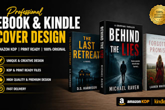 do a professional ebook cover kindle cover and amazon KDP book cover