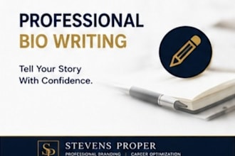 write a professional bio for linkedin, websites, and business profiles