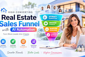 build a high converting real estate sales funnel with ai automation