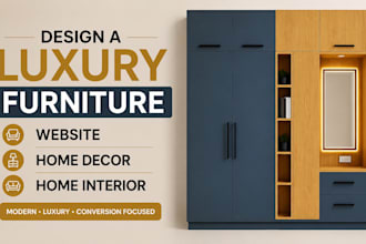 design a luxury furniture website home decor website home interior website