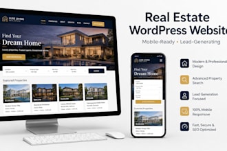 real estate wordpress website for agents website for property search, SEO