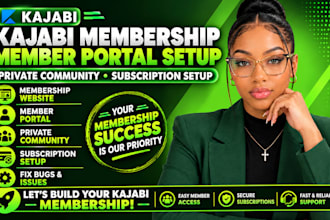 do kajabi membership website member portal private community subscription setup