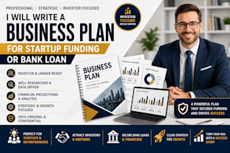 write a business plan for startup funding or bank loan