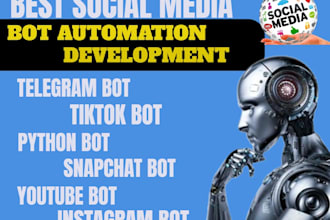build social media bot instagram twitter tiktok youtube bot