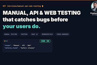 do API testing and report bugs