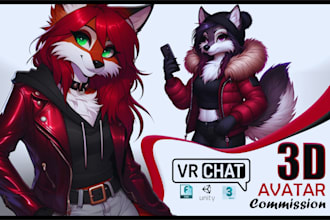 create custom vrchat avatar furry vrc nsfw avatar furry vrchat humanoid avatar