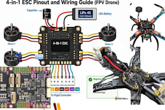 design custom esc and flight controller for drones based on pixhwak
