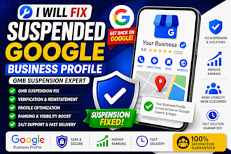 fix suspended go ogle business profile google my business expert gmb suspension