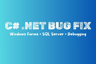 fix bugs in your c sharp net application
