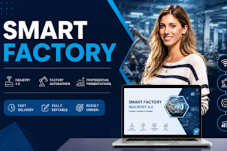 smart factory presentation, industry 40 deck, factory automation slides