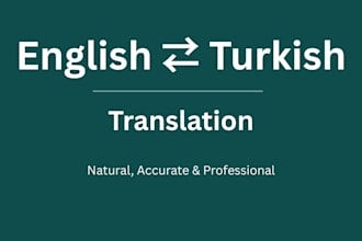 translate english to turkish and turkish to english