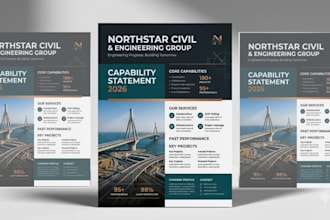 design a professional capability statement for government contracts