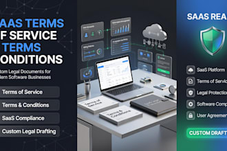 draft custom saas terms of service and terms and conditions
