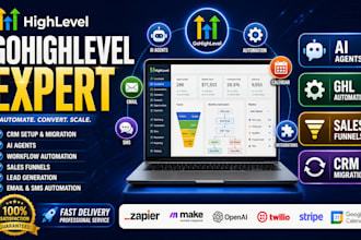 be your gohighlevel expert for ghi automation funnels ai agents crm migration