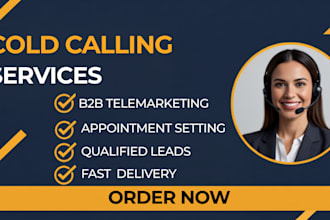 do b2b cold calling, appointment setting and lead generation for startups