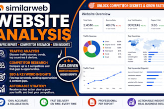 do similarweb website traffic analysis, competitor research, and SEO report