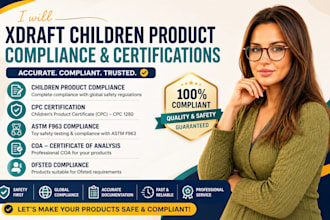 draft children product compliance, cpc certification, astm f963, coa, ofsted