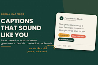 write engaging social media captions for your local business