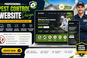 design a professional pest control website for exterminators