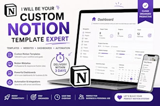 be your notion expert for templates, dashboards, websites and automation n8n