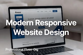 design and develop a modern responsive website