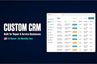 build a custom CRM for your repair, service, or contracting business