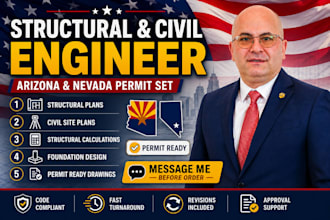 structural and civil engineer for arizona and nevada permit set