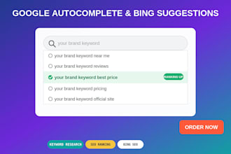 do google autocomplete, bing, keyword research for website ranking