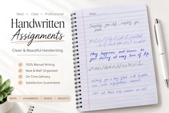 write neat handwritten letters, study notes, and documents