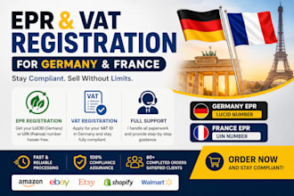 do epr registration for germany, france, amazon, ebay, etsy