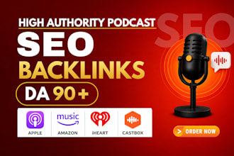 build high da podcast seo backlinks for google ranking