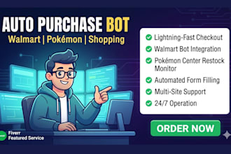 auto purchase bot target walmart bot pokémon bot auto buying bot shopping bot