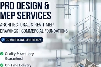design commercial foundation and revit mep drawings