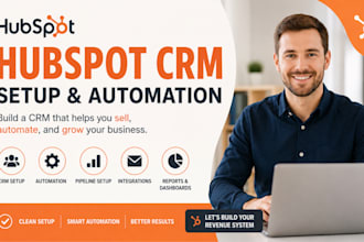 setup hubspot CRM with automation and workflow integration