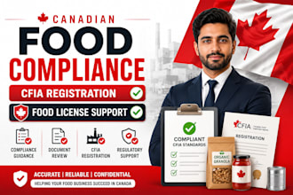 register canadian food compliance cfia food license and regulatory support