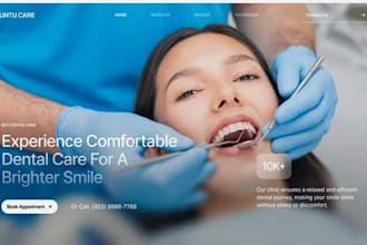 design wix website with online booking dental clinics dentists orthodontists