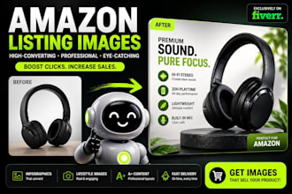 design professional amazon and etsy product listing images
