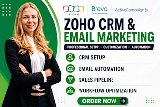 setup zoho crm brevo activecampaign email marketing