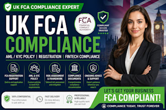provide UK fca compliance, aml kyc policy, and fca registration support