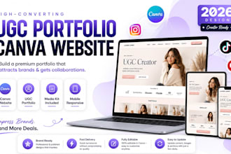 canva expert canva website design canva ugc portfolio design canva brochure web