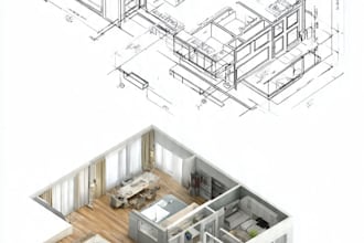 do 2d floor plan, 3d floor plan, house plan and architectural elevation