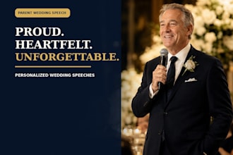 write your heartfelt father or mother of the bride speech