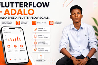 flutterflow mobile app development, build flutter adalo flutterflow mobile app