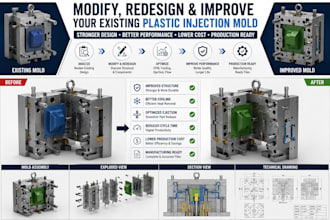 create dfm modification to improve your existing plastic injection mold casting
