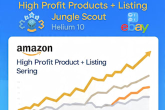 do amazon product research, ebay listing and data entry