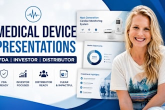 medical device presentation, fda pitch deck, investor, distributor slide deck