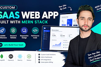 build a custom saas web app with mern stack