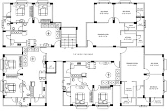 draft city permit drawings in autocad