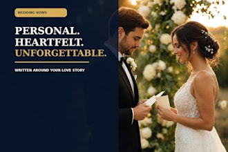 write your personalized heartfelt wedding vows